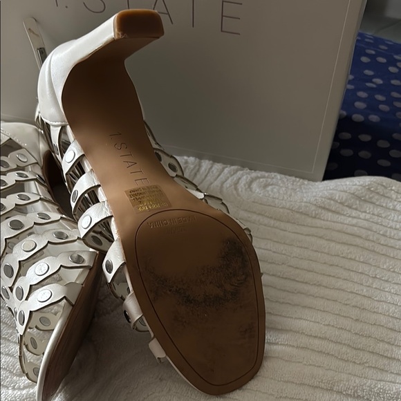 1. State White High Heeled Sandals - Picture 4 of 5